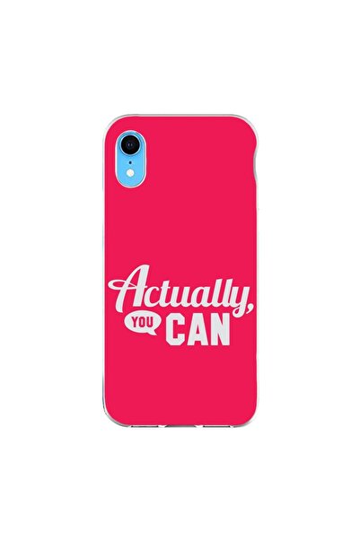 OEM Husa compatibila cu Apple iPhone XR Silicon Gel Tpu Model Mesaj Actually ...