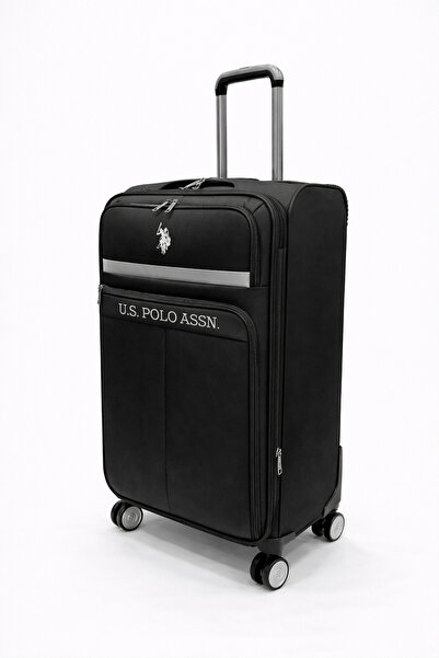 U.S. Polo Assn. Orta Boy Kumaş Valiz Siyah 26050