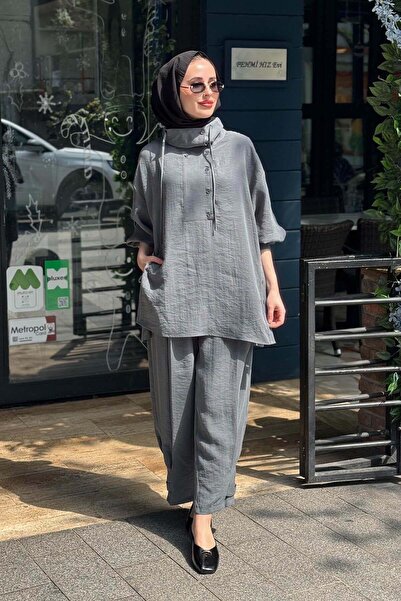 QOOQ STORE QOOQ Mist Pantolonlu Takım 26SS200T Petrol