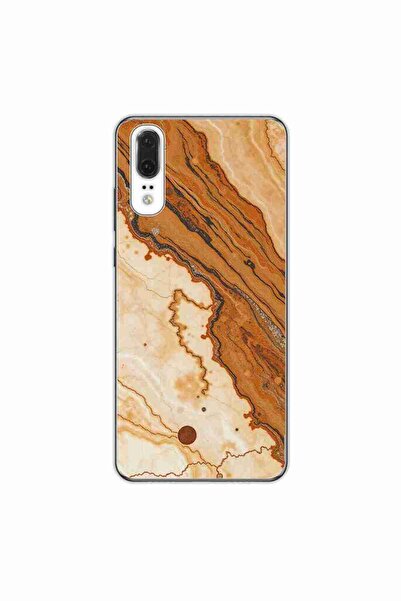 OEM Husa compatibila cu Huawei P20 Silicon Gel Tpu Model Caramel Marble Dream