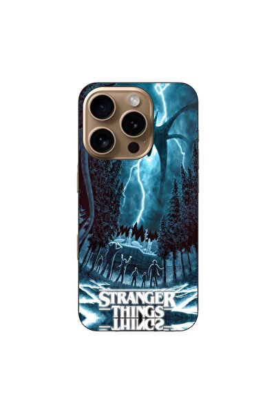 OEM Husa compatibila cu Apple iPhone 16 Pro Silicon Gel Tpu Model Stranger Th...