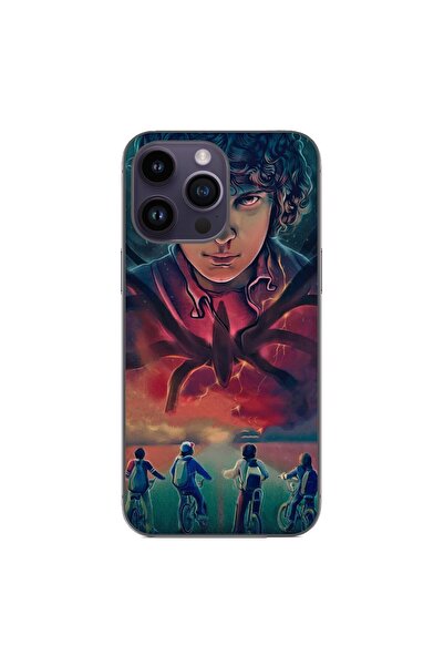OEM Husa compatibila cu Apple iPhone 15 Pro Max Silicon Gel Tpu Model Strange...
