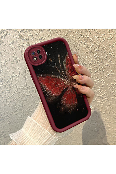 ARTISHELL Redmi 9C/10A Uyumlu Kelebek desenli, sağlam ve şok emici telefon kı...