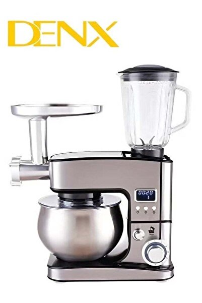 Denx DX2047 3-in-1 Stand Mixer, Food Processor & Meat Grinder – 1300W Power, ...
