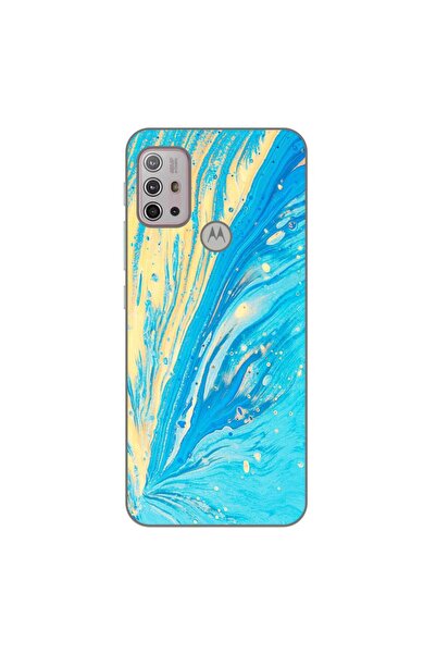 OEM Husa compatibila cu Motorola Moto G10, G30 Silicon Gel Tpu Model Aqua Bloom
