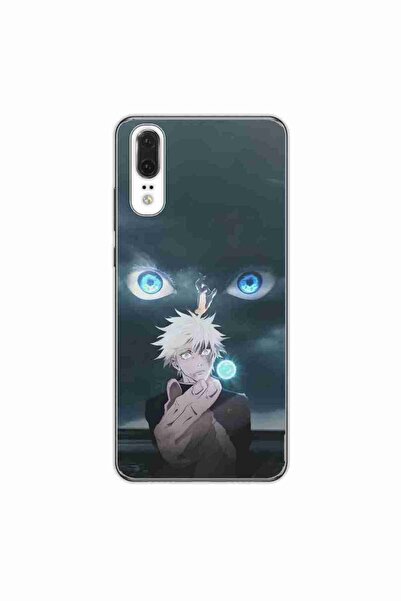 OEM Калъф за Huawei P20 от силиконов гел TPU с шарка Джуджуцу Кайсен Шест очи