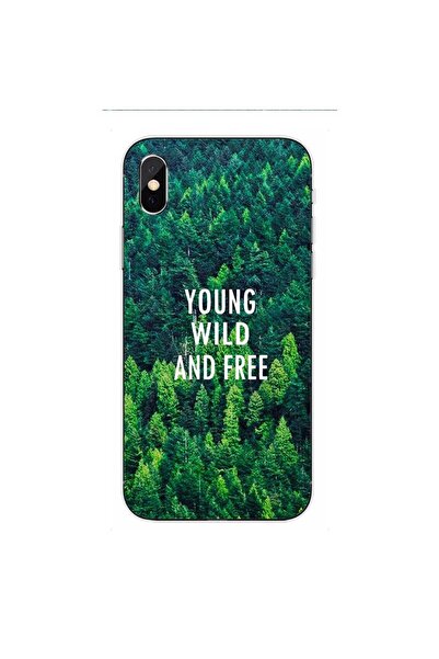 OEM Husa compatible with Apple iPhone XS Max Silicon Gel Tpu Model Wild and Free