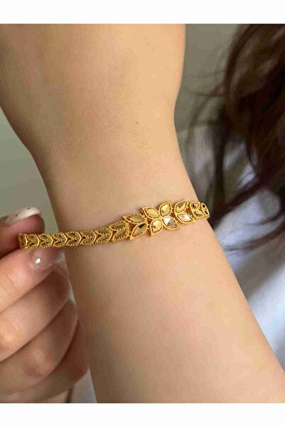Kuyumcum 22 Ayar Aynalı Başak Model Bileklik