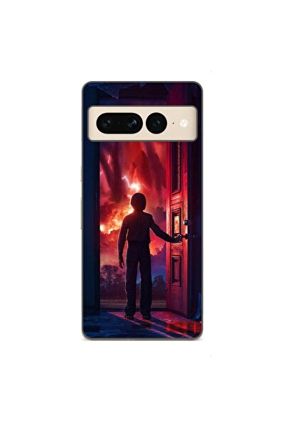 OEM Husa compatibila cu Google Pixel 8 Pro Silicon Gel Tpu Model Stranger Thi...