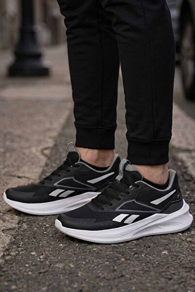 Reebok Pantofi sport pentru bărbați, alb-negru - Pantofi cu talpă ușoară pent...