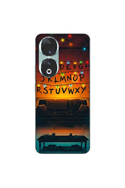 OEM Θήκη συμβατή με Honor 90 5G Σιλικόνης TPU Σχέδιο Stranger Things Αλφάβητο...