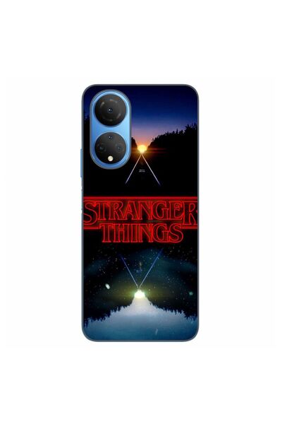 OEM Husa compatibila cu Honor X7 Silicon Gel Tpu Model Stranger Things Sunset