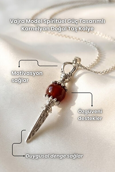 Elifsu Jewelry Vajra Model Spiritual Power Design Natural Stone Necklaces Ame...