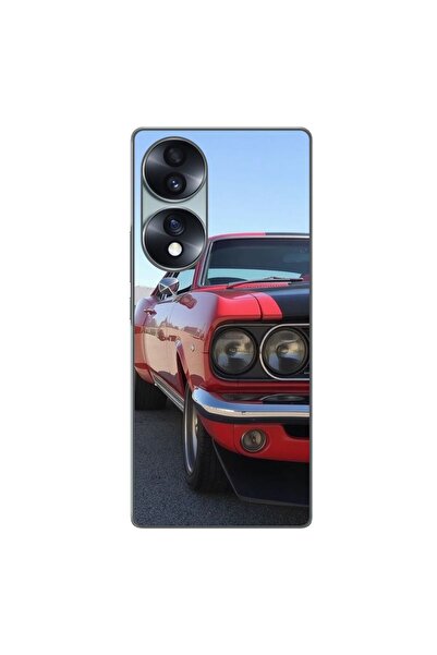 OEM Husa compatibila cu Honor 70 Silicon Gel Tpu Model Red Muscle Car
