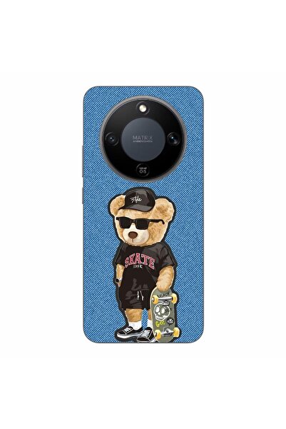 OEM Husa compatibila cu Honor Magic8 Lite Silicon Gel Tpu Model Bear Skate Fa...