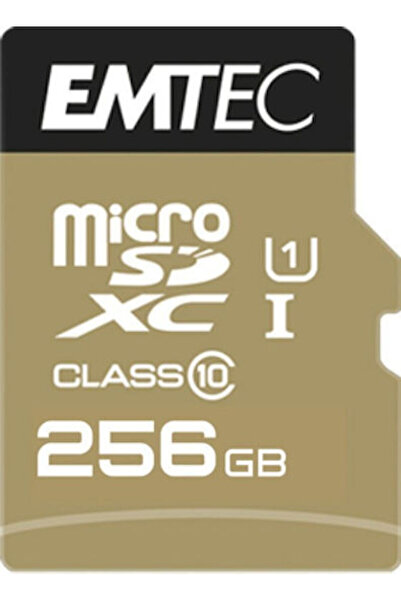 Emtec Elite Gold microSDXC 256GB U1 UHS-I 85MB/s Κάρτα Μνήμης με Αντάπτορα