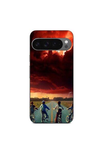 OEM Husa compatibila cu Google Pixel 9 Pro XL Silicon Gel Tpu Model Stranger ...