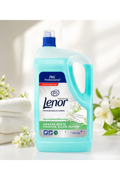 lenor Balsam de Rufe 5L, Parfum Floral Proaspăt, Eliminare Mirosuri, până la ...