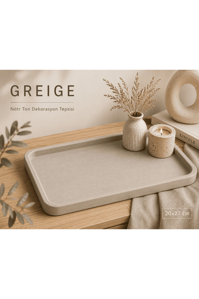 Art By Aslı Wabi Sabi Style Decorative Tray 20X27