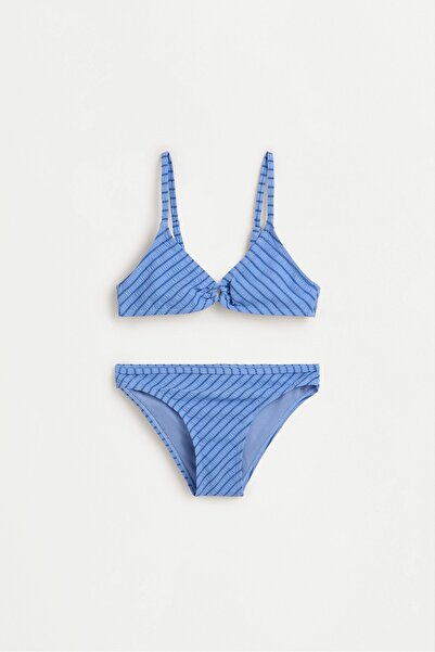 LEFTIES Kız çocuk | Mavi çizgili bikini