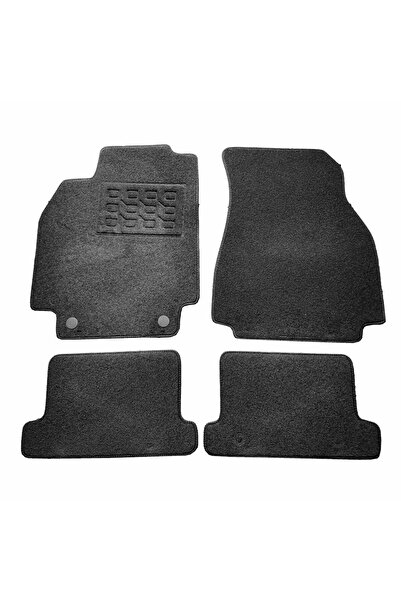 RapidAuto Covorase mocheta Renault Megane 2 Cc 2002-2008, Negre, set de 4 bucati