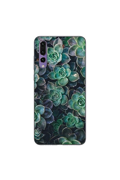 OEM Калъф, съвместим с Huawei P20 Pro, силиконов гел TPU, с десен  "Каменни ц...