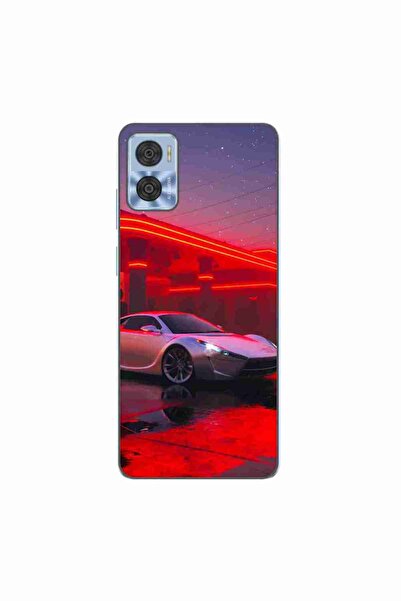 OEM Husa compatibila cu Motorola Moto E22, E22i Silicon Gel Tpu Model Future Car