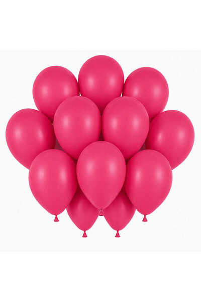 BeySüS Burgundy Color Latex Pastel Balloon (30 cm) - 12 Pieces