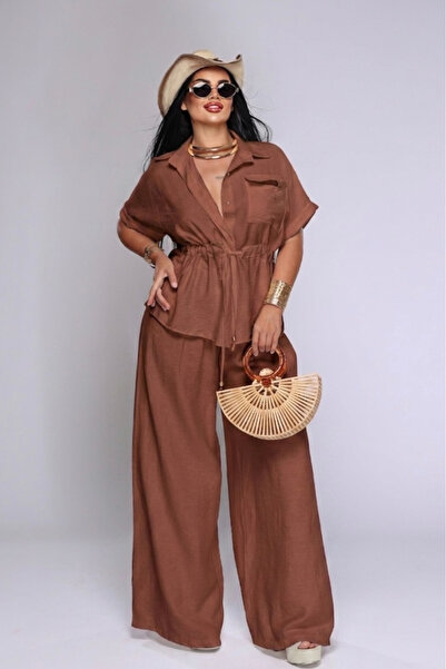 Pretty Women's set with shirt and long flowing pants
