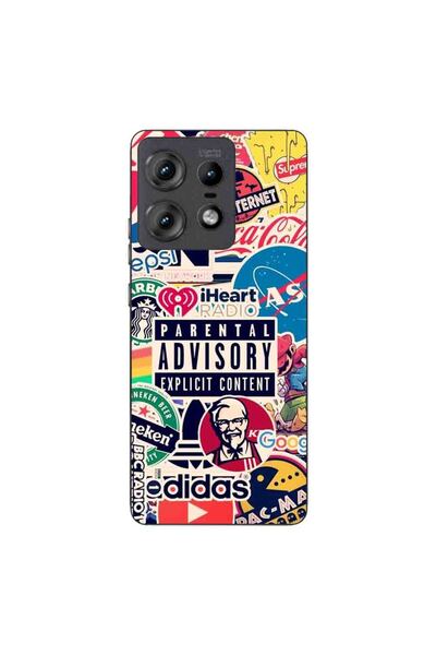 OEM Husa compatibila cu Motorola Edge 50 Pro Silicon Gel Tpu Model Pop Art Br...