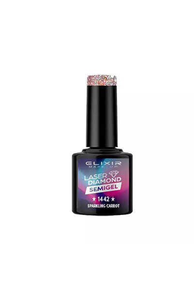 Elixir LASER DIAMOND SEMIGEL ΗΜΙΜΟΝΙΜΟ ΒΕΡΝΙΚΙ 1442 SPARKLING CARROT 8ML