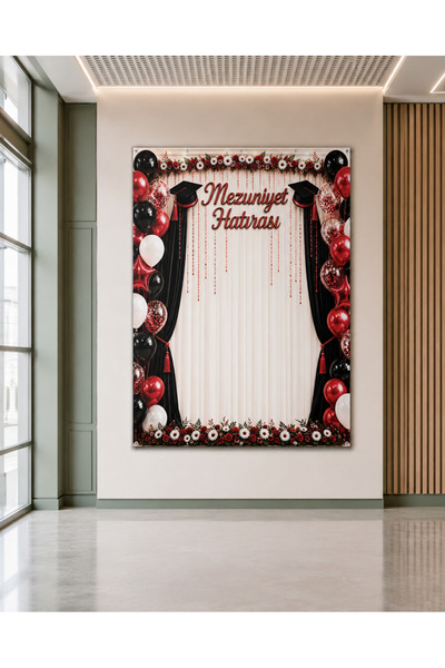okul posterleri Mezuniyet Hatırası Fotoğraf Çekim Fon Perdesi (160x210 cm)