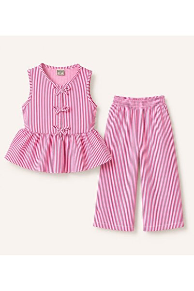 My Kids Wear Kız Çocuk Bella Fiyonk Detaylı Alt Üst Takım 12800