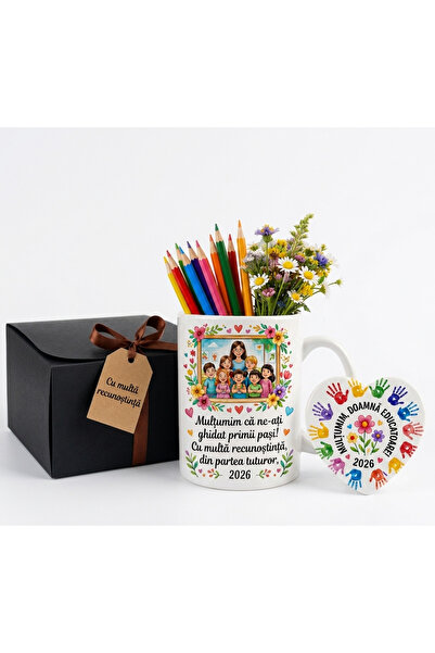 ALL PAPICKS Set Cadou Personalizat pentru Educatoare/Învățătoare - Cană cu Me...