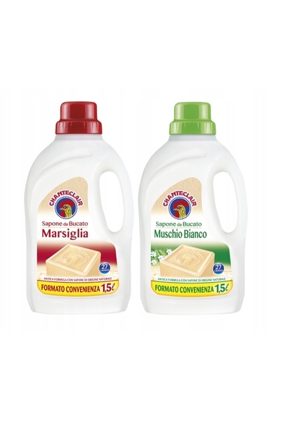 Chanteclair White Musk & Marseille Detergent Pack 2 X 27 washes, 2 X 1.5 l