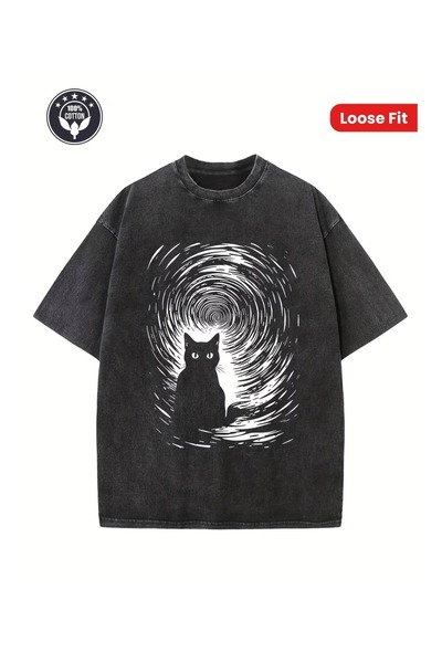 bellanova Unisex Oversize Printed T-Shirt Streetwear Comfortable Fit Daily Pr...