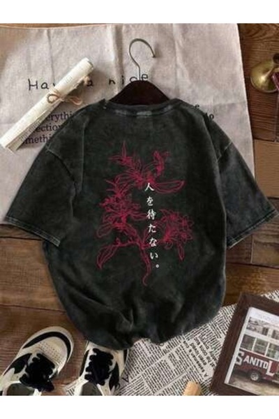 bellanova Unisex Oversize Printed T-Shirt Streetwear Comfortable Fit Daily Pr...