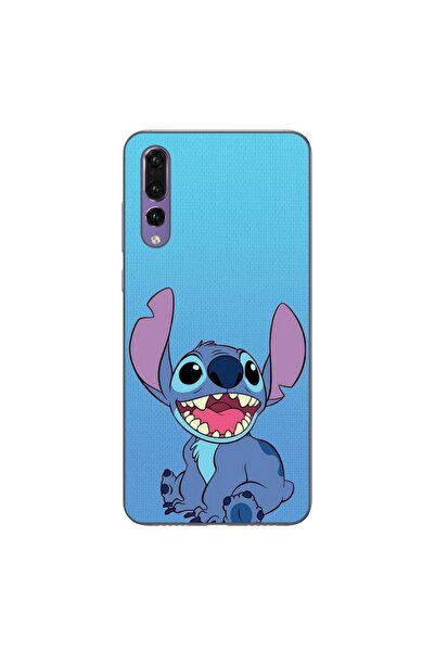 OEM Θήκη συμβατή με Huawei P20 Pro Σιλικόνης Gel TPU με σχέδιο Stitch Μπλε
