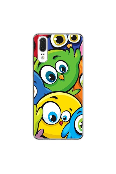 OEM Husa compatibila cu Huawei P20 Silicon Gel Tpu Model Bufnite Colorate