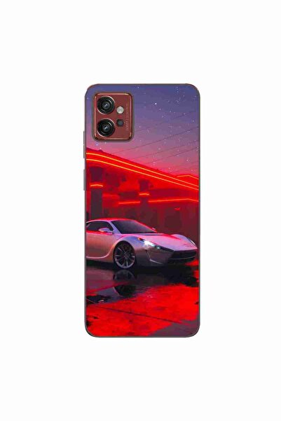OEM Калъф, съвместим с Motorola Moto G32, силиконов гел TPU, модел Future Car