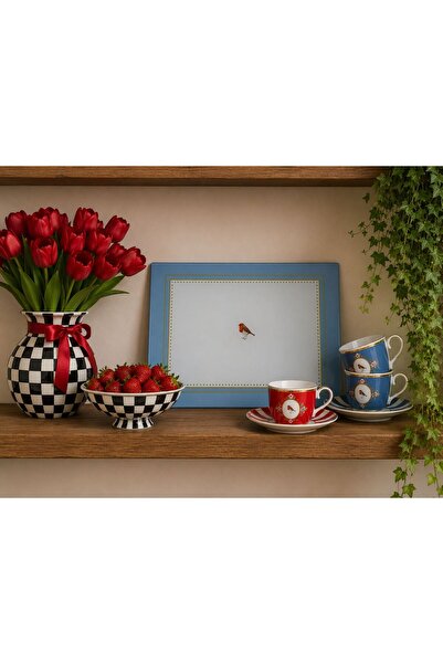 GM Kuş Figürlü Cam Kesim Tahtası Kesim Panosu 25x35 cm Temperli Cam Sunum ve ...