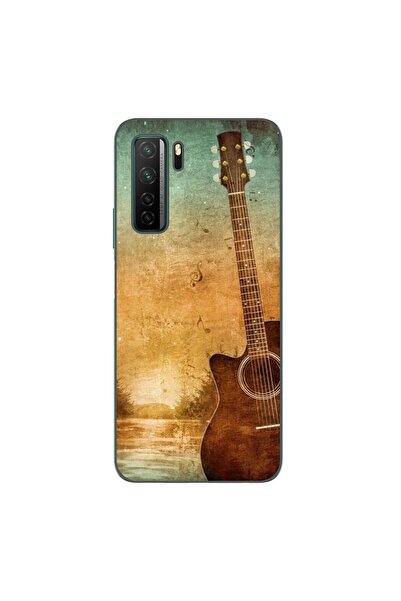 OEM Husa compatibila cu Huawei P40 Lite 5G Silicon Gel Tpu Model Chitara Vintage