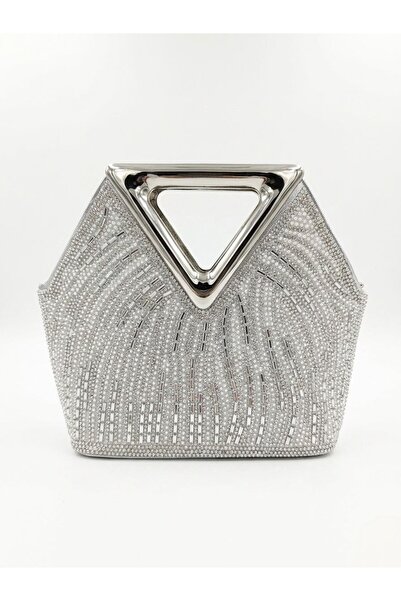 siloria Luxury Evening Bag Hexagonal Geometric Pattern Handbag with Innovativ...