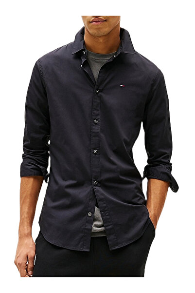 Tommy Hilfiger Ανδρικό Πουκάμισο Μαύρο Tommy Jeans DM0DM04405-078