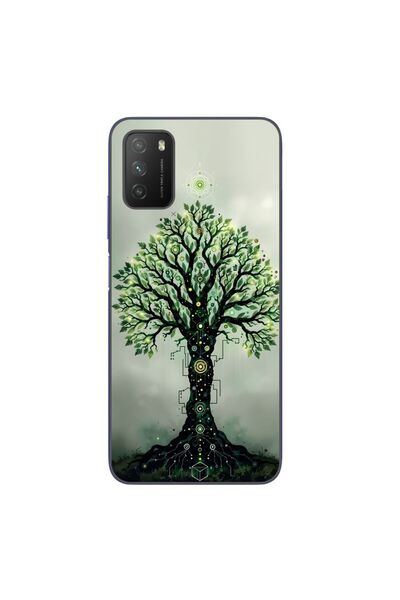 OEM Husa compatibila cu Xiaomi Poco M3 Silicon Gel Tpu Model Mystical Tree
