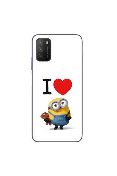 OEM Husa compatibila cu Xiaomi Poco M3 Silicon Gel Tpu Model I Love Minions