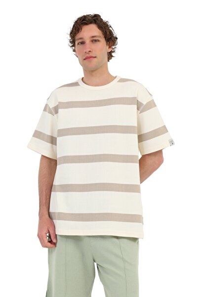 lumberjack Tricou bărbătesc MB TUSK 11BS100 6FX A102064741 BEJ