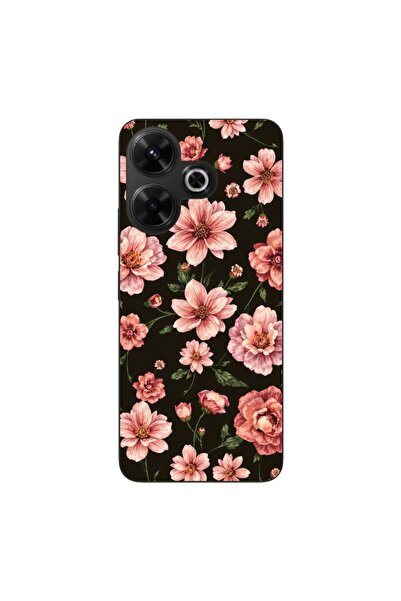 OEM Θήκη συμβατή με Xiaomi Redmi 13 4G από σιλικόνη gel TPU με σχέδιο ροζ ανο...