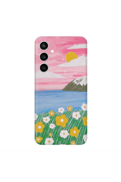 Other Samsung S24 Plus Sun and Flowers Transparent Silicone TPU Θήκη