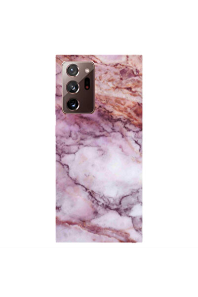 Other Samsung Note 20 Ultra Marble Brown And Pink Transparent Silicone TPU Θήκη